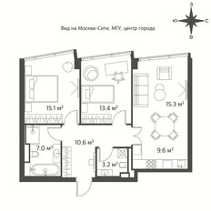 Квартира 72,6 м², 3-комнатная - изображение 3