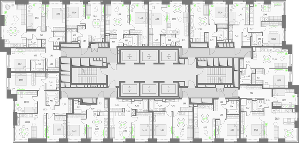 52,8 м², 1-комнатные апартаменты 23 000 000 ₽ - изображение 121