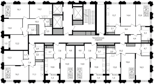 58,7 м², 2-комнатная квартира 16 500 000 ₽ - изображение 129