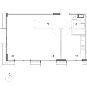 38,9 м², 1-комнатная квартира 7 400 000 ₽ - изображение 24