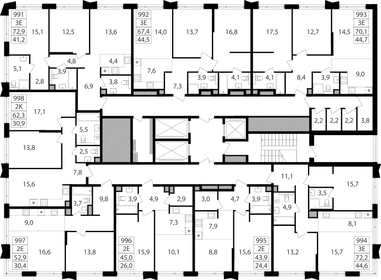 73,3 м², 2-комнатные апартаменты 32 053 600 ₽ - изображение 138
