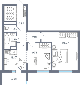 65 м², 2-комнатная квартира 44 108 312 ₽ - изображение 18