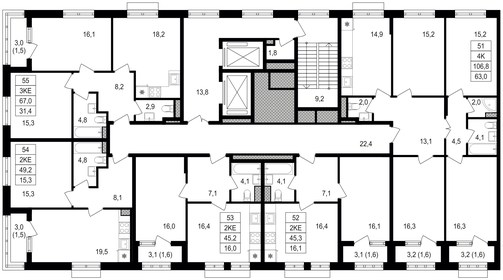 35,5 м², 1-комнатная квартира 18 400 000 ₽ - изображение 119