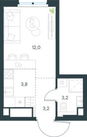 Квартира 22,2 м², студия - изображение 1