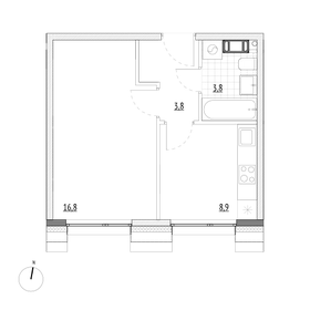 45,5 м², 1-комнатная квартира 22 131 786 ₽ - изображение 38