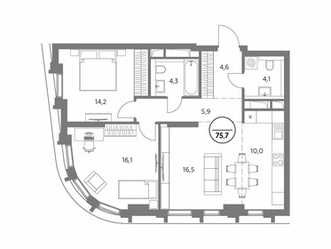 69 м², 2-комнатная квартира 35 000 000 ₽ - изображение 104