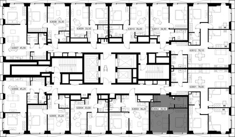 32,8 м², 1-комнатная квартира 13 373 019 ₽ - изображение 90