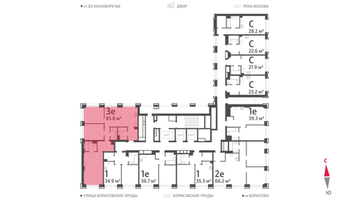 88 м², 3-комнатная квартира 24 300 000 ₽ - изображение 141