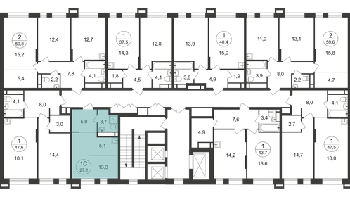 24 м², квартира-студия 8 650 000 ₽ - изображение 123