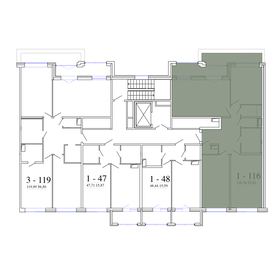 Квартира 117,4 м², 3-комнатная - изображение 2