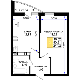39 м², 1-комнатная квартира 3 180 000 ₽ - изображение 127