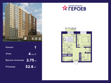 31,6 м², 1-комнатная квартира 5 350 000 ₽ - изображение 61