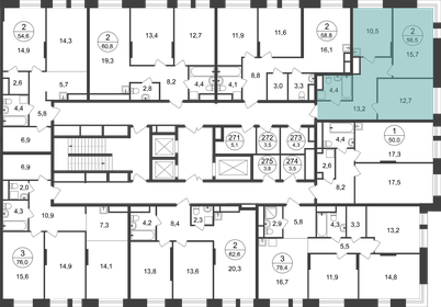 Квартира 56,5 м², 2-комнатная - изображение 2