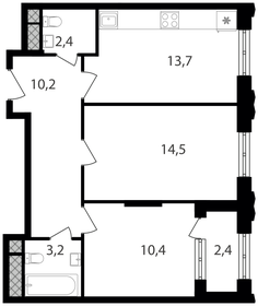 60,5 м², 2-комнатные апартаменты 14 417 150 ₽ - изображение 70