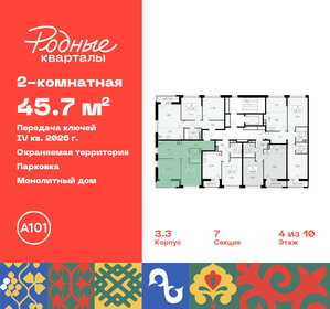 45,6 м², 2-комнатная квартира 9 825 686 ₽ - изображение 7