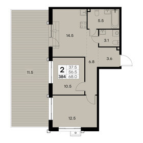 115,4 м², 3-комнатная квартира 34 500 000 ₽ - изображение 138