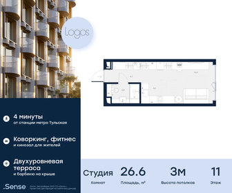 27,6 м², квартира-студия 16 000 000 ₽ - изображение 76