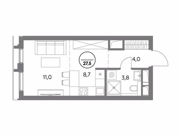 27,8 м², апартаменты-студия 12 600 000 ₽ - изображение 133
