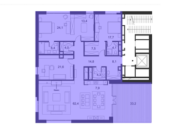 271,8 м², 5-комнатные апартаменты 1 043 820 032 ₽ - изображение 63