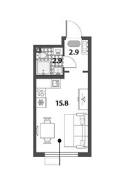 20,9 м², квартира-студия 8 000 000 ₽ - изображение 101