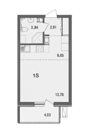 Квартира 27,7 м², студия - изображение 1