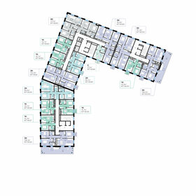 55,3 м², 1-комнатная квартира 19 500 000 ₽ - изображение 105
