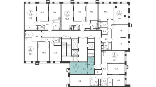 24 м², квартира-студия 8 650 000 ₽ - изображение 95