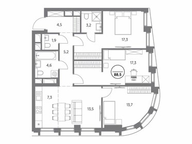 78,9 м², 3-комнатная квартира 34 716 000 ₽ - изображение 21