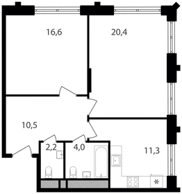 64,5 м², 2-комнатная квартира 19 027 500 ₽ - изображение 61