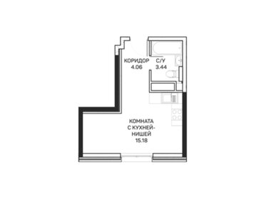 20,6 м², апартаменты-студия 5 547 360 ₽ - изображение 72