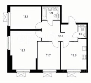 87,6 м², 3-комнатная квартира 39 500 000 ₽ - изображение 133