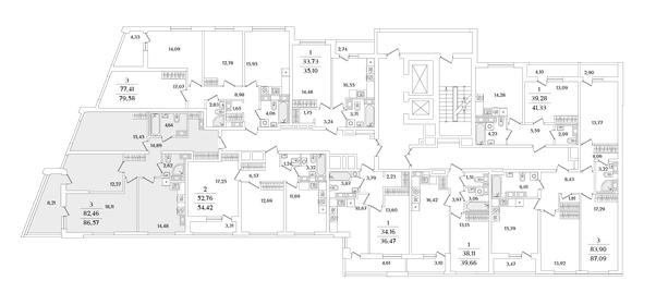 Квартира 86,6 м², 3-комнатная - изображение 2