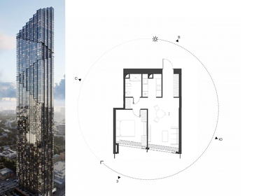 Квартира 50,7 м², 1-комнатная - изображение 1