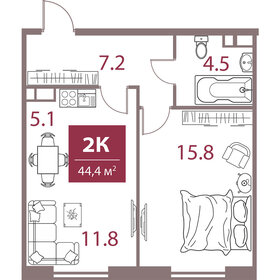 65 м², 2-комнатная квартира 25 590 000 ₽ - изображение 118