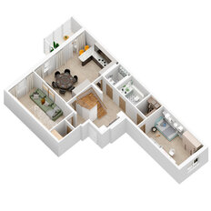Квартира 148,6 м², 4-комнатная - изображение 3