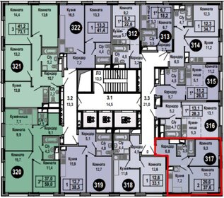 Квартира 37,8 м², 2-комнатная - изображение 2