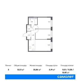 53,9 м², 2-комнатная квартира 10 025 779 ₽ - изображение 64