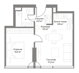 49,7 м², 1-комнатная квартира 39 434 528 ₽ - изображение 94