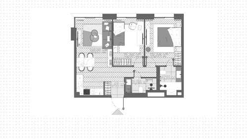 Квартира 58 м², студия - изображение 1