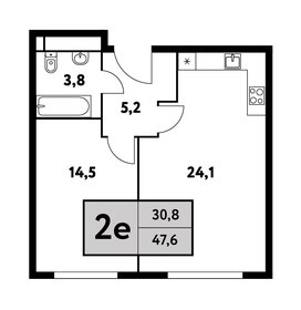 48,4 м², 2-комнатная квартира 25 700 000 ₽ - изображение 132