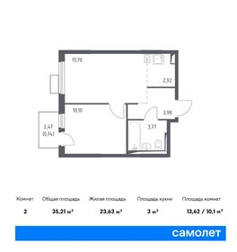 35,2 м², 2-комнатная квартира 8 800 000 ₽ - изображение 71
