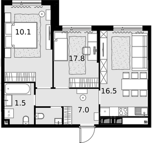 53,1 м², 2-комнатная квартира 18 000 000 ₽ - изображение 110