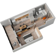 Квартира 40,2 м², 1-комнатная - изображение 2