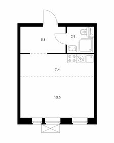 Квартира 29 м², студия - изображение 1