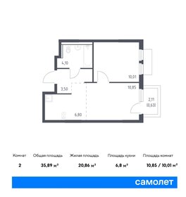 36 м², 1-комнатная квартира 6 500 000 ₽ - изображение 77