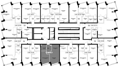 43,2 м², 1-комнатная квартира 23 900 000 ₽ - изображение 7