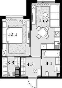 37,7 м², 1-комнатная квартира 14 552 200 ₽ - изображение 37