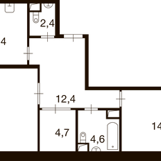 Квартира 72,3 м², 2-комнатная - изображение 1