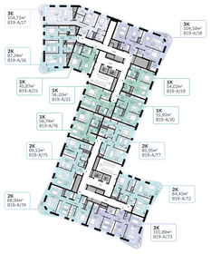 103,7 м², 3-комнатная квартира 40 339 300 ₽ - изображение 58