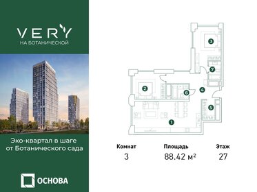 88,4 м², 3-комнатная квартира 41 115 300 ₽ - изображение 67